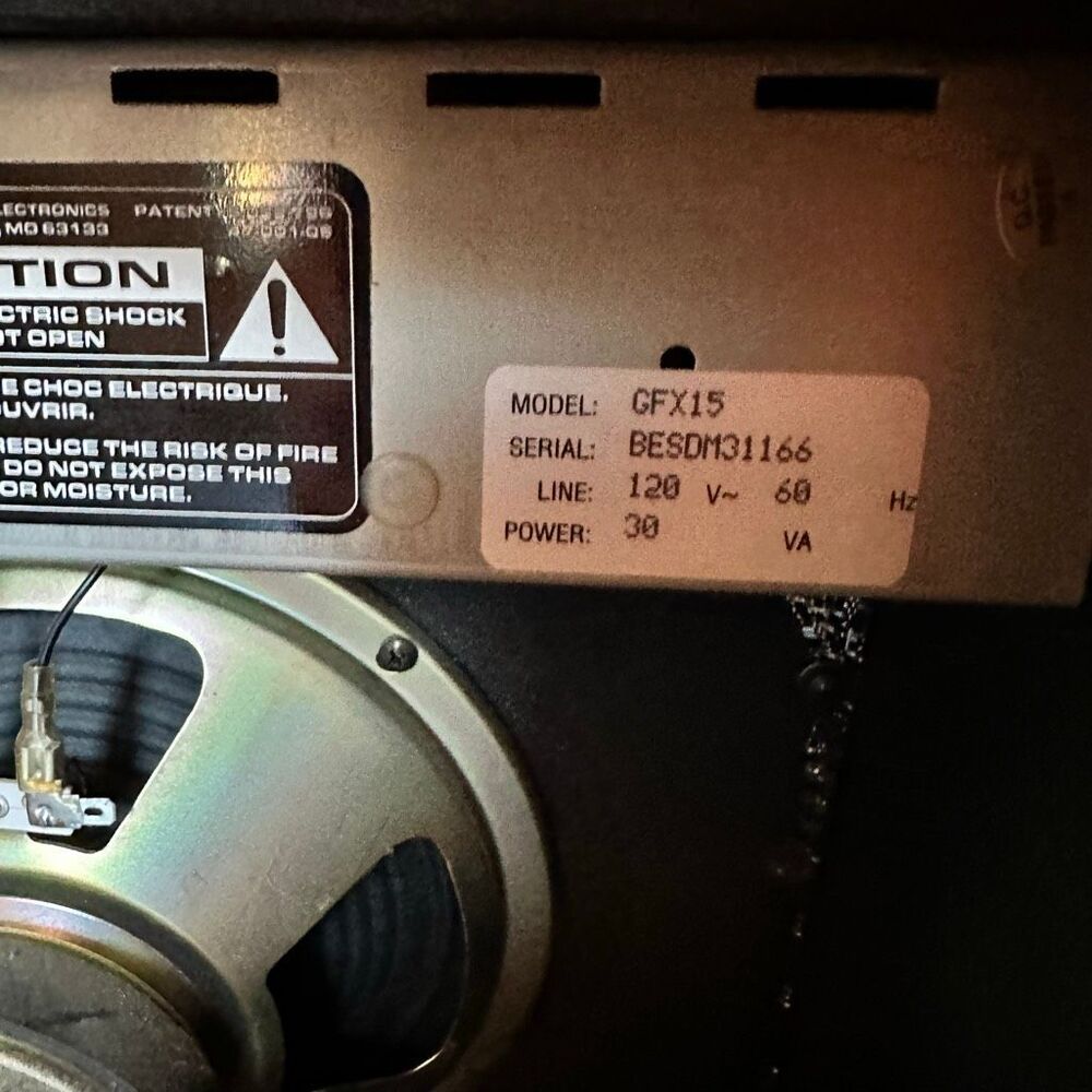 Crate DSP On Board GFX-15 Solid State Multifunction Guitar Combo Amplifier Black - Picture 7 of 7